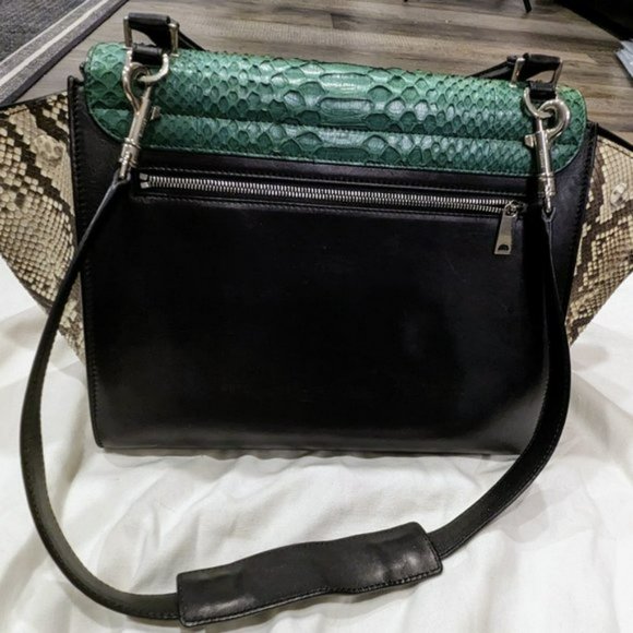 Celine Medium Python Trapeze Bag - Picture 4 of 16